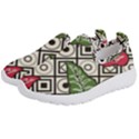 Vectoe Leaves Foliage Batik Seamless Pattern Kids  Slip On Sneakers View2