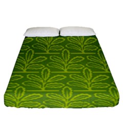 Oak Tree Nature Ongoing Pattern Fitted Sheet (queen Size) by Mariart