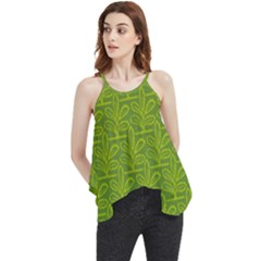 Oak Tree Nature Ongoing Pattern Flowy Camisole Tank Top