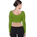 Oak Tree Nature Ongoing Pattern Velvet Long Sleeve Crop Top View2