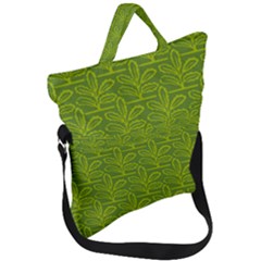 Oak Tree Nature Ongoing Pattern Fold Over Handle Tote Bag