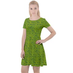 Oak Tree Nature Ongoing Pattern Cap Sleeve Velour Dress  by Mariart