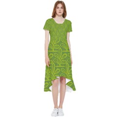 Oak Tree Nature Ongoing Pattern High Low Boho Dress