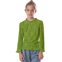 Oak Tree Nature Ongoing Pattern Kids  Frill Detail Tee