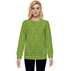 Oak Tree Nature Ongoing Pattern Hidden Pocket Sweatshirt