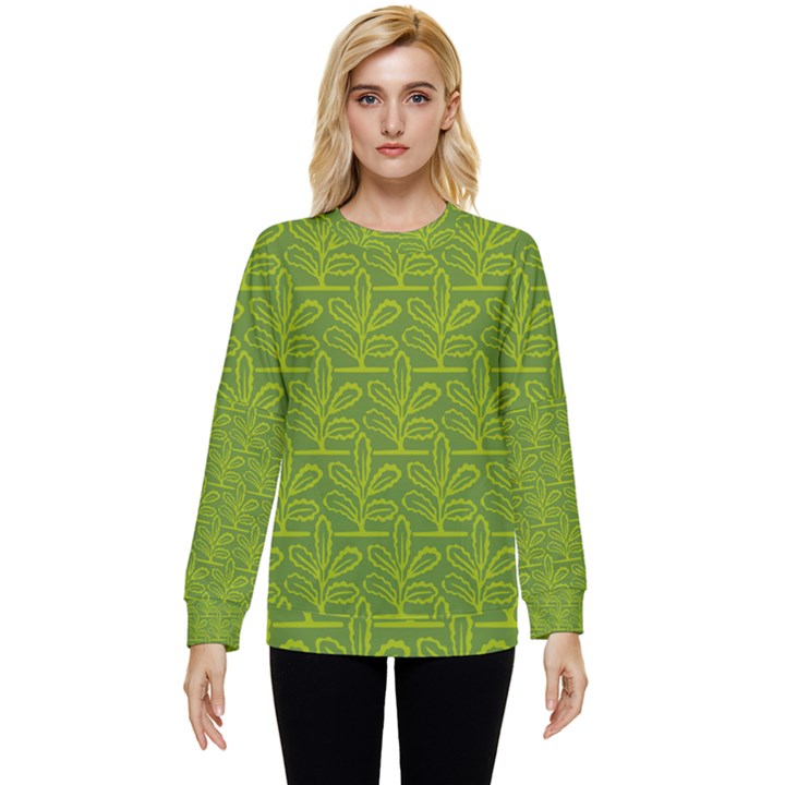 Oak Tree Nature Ongoing Pattern Hidden Pocket Sweatshirt