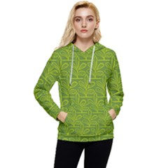 Oak Tree Nature Ongoing Pattern Women s Lightweight Drawstring Hoodie