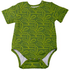 Oak Tree Nature Ongoing Pattern Baby Short Sleeve Onesie Bodysuit