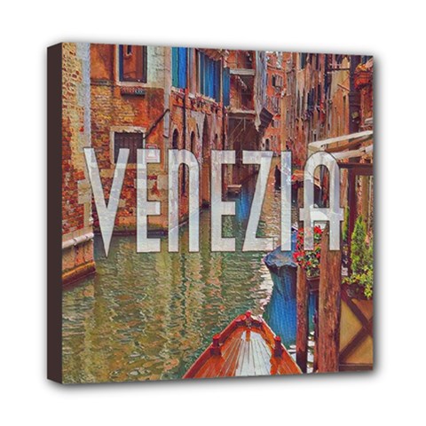 Venezia Boat Tour  Mini Canvas 8  X 8  (stretched) by ConteMonfrey