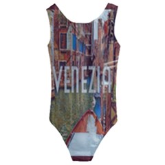 Venezia Boat Tour  Kids  Cut-out Back One Piece Swimsuit by ConteMonfrey