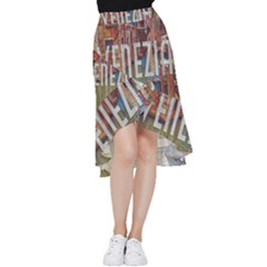 Venezia Boat Tour  Frill Hi Low Chiffon Skirt by ConteMonfrey