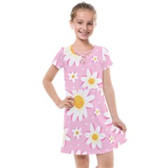 Sunflower Love Kids  Cross Web Dress by designsbymallika