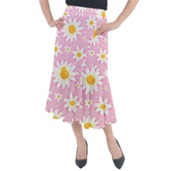 Sunflower Love Midi Mermaid Skirt by designsbymallika