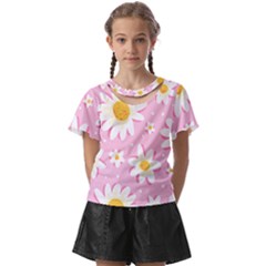 Sunflower Love Kids  Front Cut Tee by designsbymallika