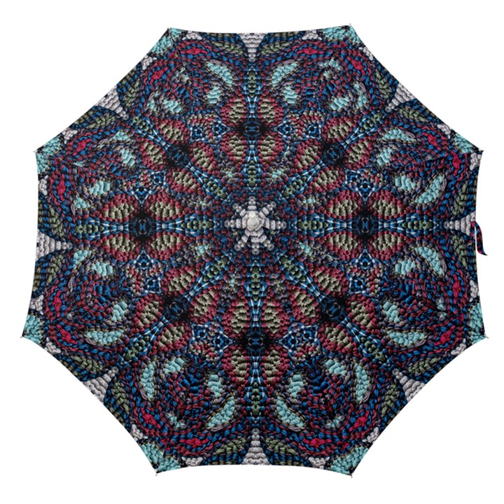 Blue onn burgundy Straight Umbrellas