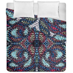 Blue Onn Burgundy Duvet Cover Double Side (california King Size) by kaleidomarblingart