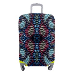 Blue Onn Burgundy Luggage Cover (small) by kaleidomarblingart