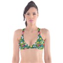 Cartoon Pattern Plunge Bikini Top View1