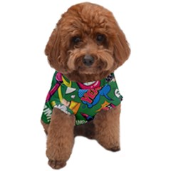 Cartoon Pattern Dog T-shirt by designsbymallika