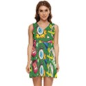 Cartoon Pattern Tiered Sleeveless Mini Dress View1