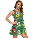 Cartoon Pattern Tiered Sleeveless Mini Dress View2