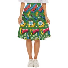 Cartoon Pattern Classic Short Skirt by designsbymallika