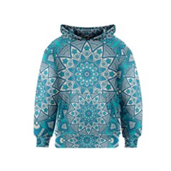 Mandala Blue Kids  Pullover Hoodie by zappwaits