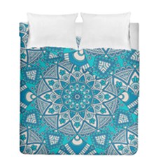 Mandala Blue Duvet Cover Double Side (full/ Double Size) by zappwaits