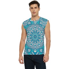 Mandala Blue Men s Raglan Cap Sleeve Tee by zappwaits