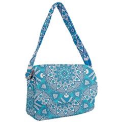 Mandala Blue Courier Bag by zappwaits