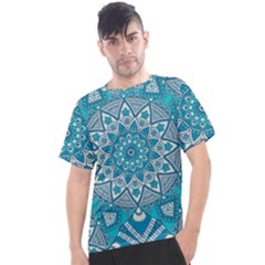 Mandala Blue Men s Sport Top by zappwaits