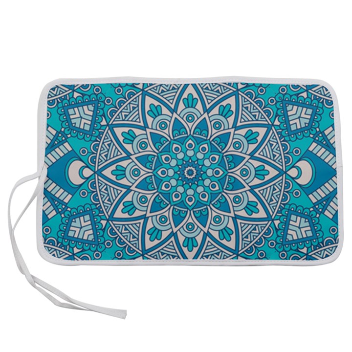 Mandala Blue Pen Storage Case (S)