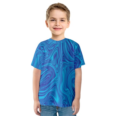 Abstract-pattern-art-desktop-shape Kids  Sport Mesh Tee by Zezheshop