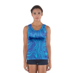 Abstract-pattern-art-desktop-shape Sport Tank Top  by Zezheshop