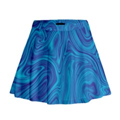 Abstract-pattern-art-desktop-shape Mini Flare Skirt by Zezheshop