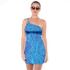 Abstract-pattern-art-desktop-shape One Soulder Bodycon Dress