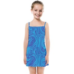 Abstract-pattern-art-desktop-shape Kids  Summer Sun Dress by Zezheshop