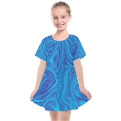 Abstract-pattern-art-desktop-shape Kids  Smock Dress by Zezheshop