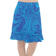 Abstract-pattern-art-desktop-shape Fishtail Chiffon Skirt