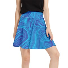 Abstract-pattern-art-desktop-shape Waistband Skirt by Zezheshop