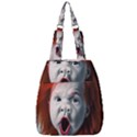 Son Of Clown Boy Illustration Portrait Center Zip Backpack View1