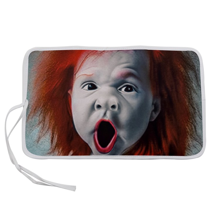 Son Of Clown Boy Illustration Portrait Pen Storage Case (S)