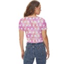 Traditional-patterns Twist Front Crop Top View4