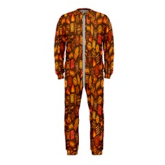 Pattern-orange,seamles,chrismast Onepiece Jumpsuit (kids) by nateshop