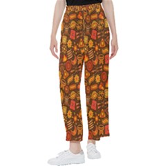 Pattern-orange,seamles,chrismast Women s Pants  by nateshop