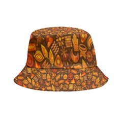 Pattern-orange,seamles,chrismast Inside Out Bucket Hat by nateshop