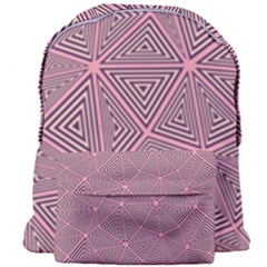 Triangle-line Pink Giant Full Print Backpack by nateshop