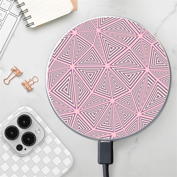 Triangle-line Pink Wireless Charger