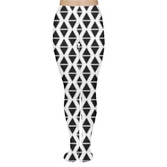 Triangle-black White Tights by nateshop