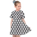 Triangle-black White Kids  Sailor Dress View1